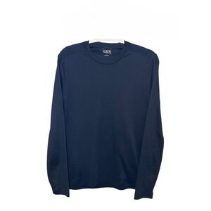 J. Crew Long Sleeve Men’s Performance T-shirt With COOLMAX® Technology Navy M
